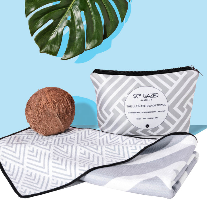 The Surfers Grey Beach Towel