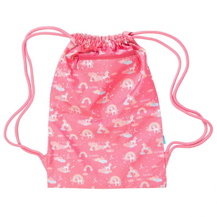 Big Drawstring Bag Rainbow Unicorn