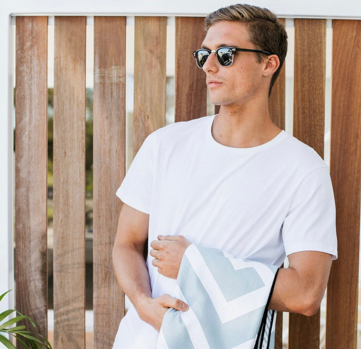 The Surfers Grey Beach Towel