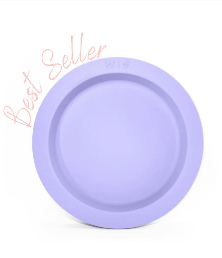 Fancy Silicone Dinner Plate- Lilac