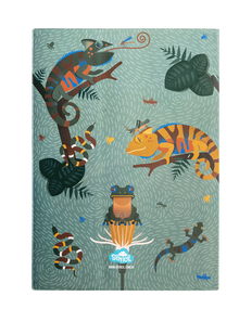Exercise Book Cover Quirky Chameleon