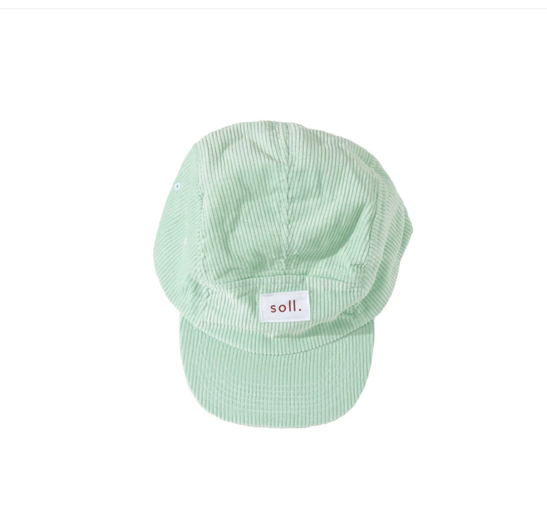 Corduroy Panel Hat- Mint Soll The Label