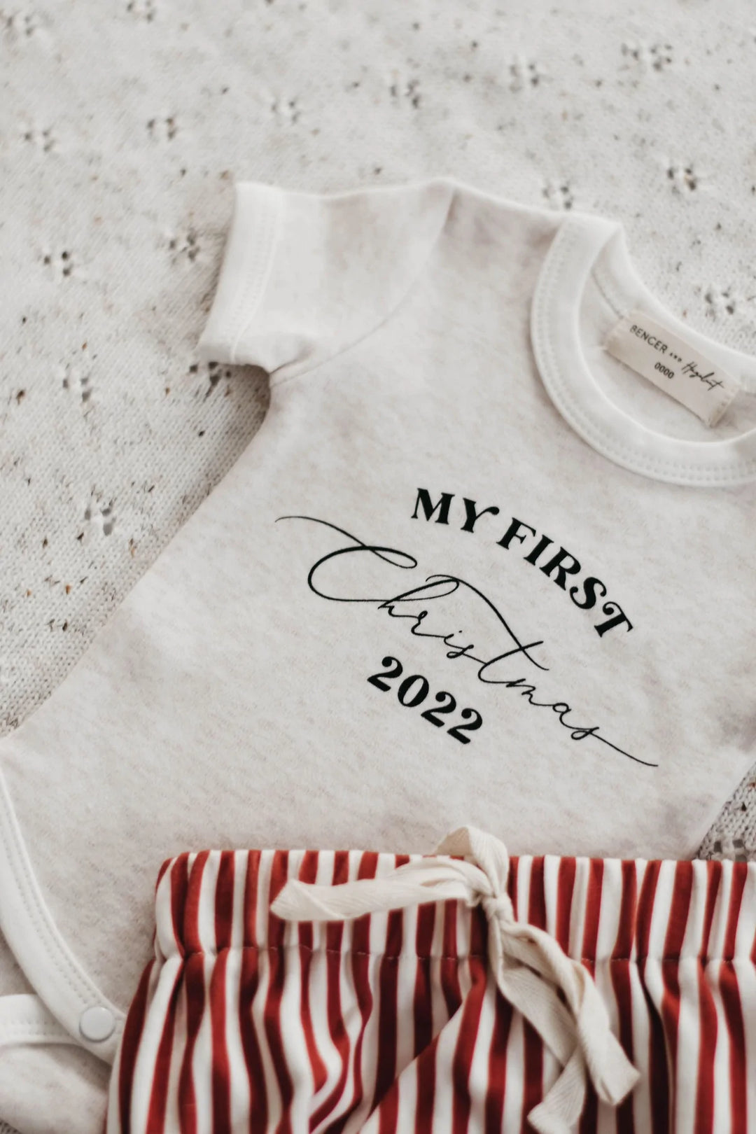 FIRST CHRISTMAS BODYSUIT NEUTRAL