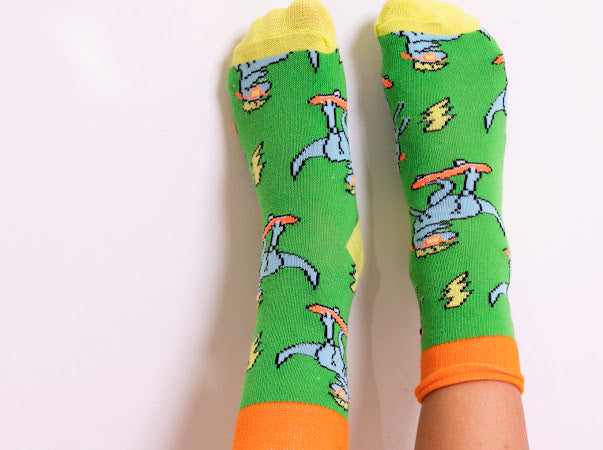 Jurassic Jiving Socks