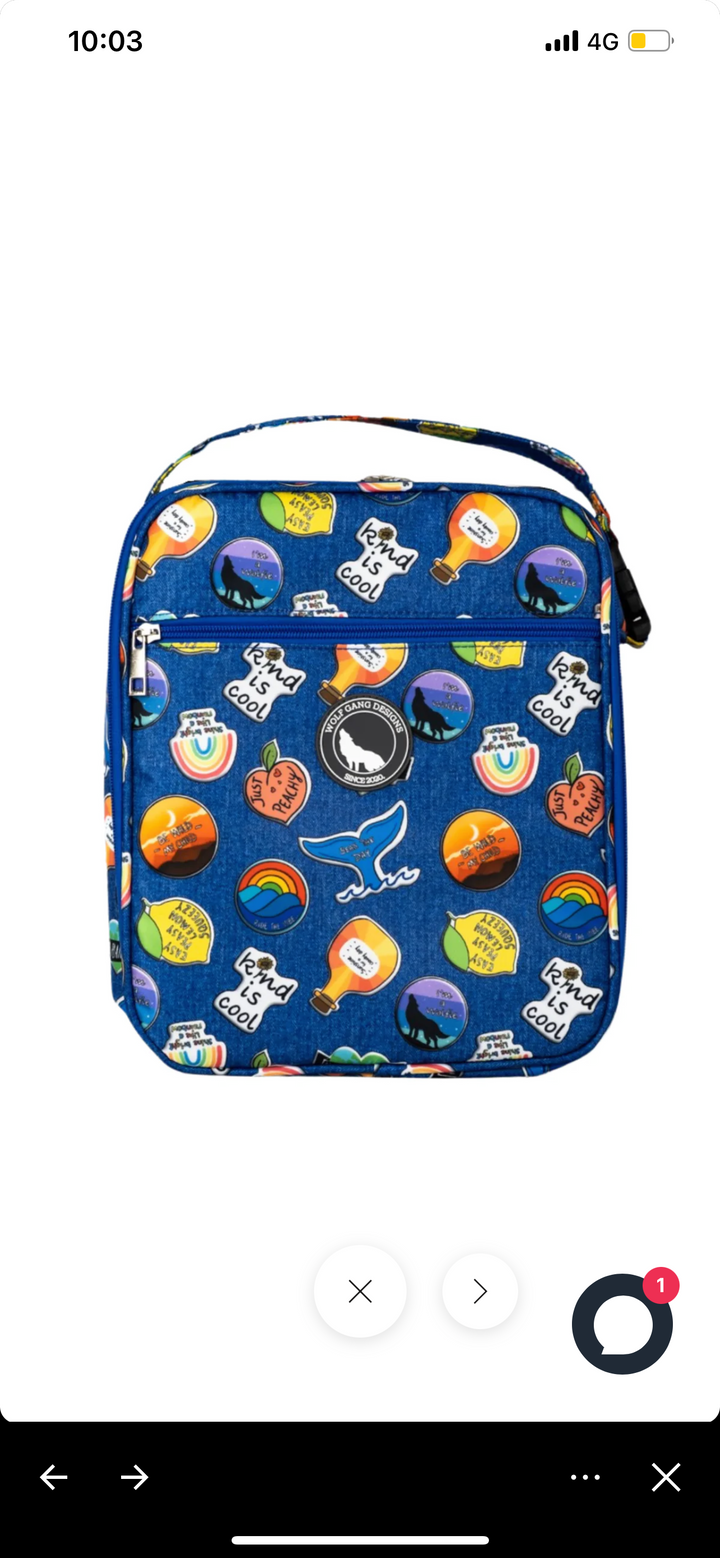 Patchphrase-  Artic Wolf Large Insulated Lunch Bag