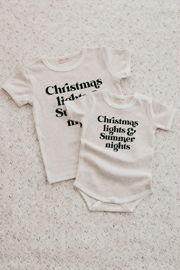 CHRISTMAS LIGHTS BODYSUIT/TEE
