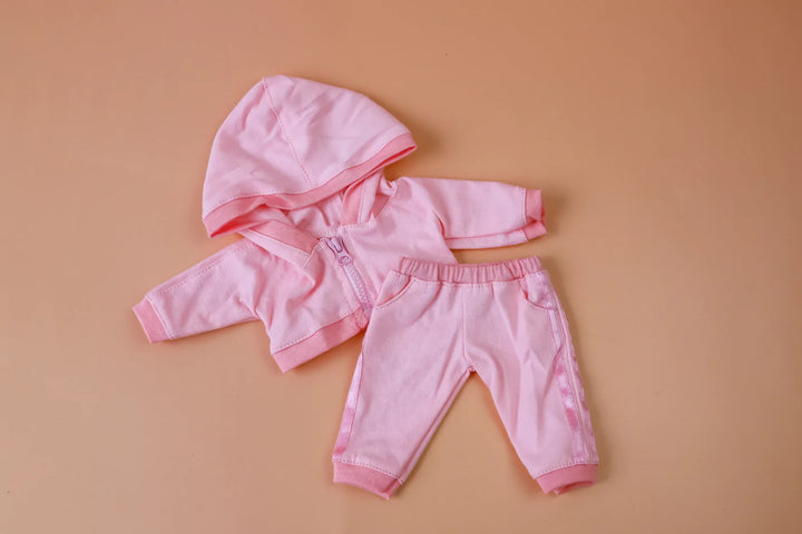 tiny threads pink hoodie tracksuit