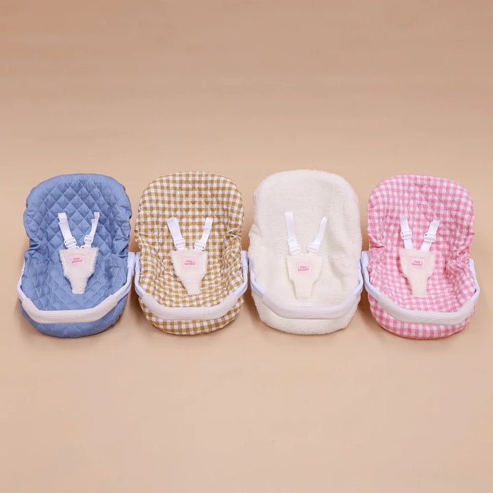 Tiny Harlow Doll's Car Seat Capsule Sherpa