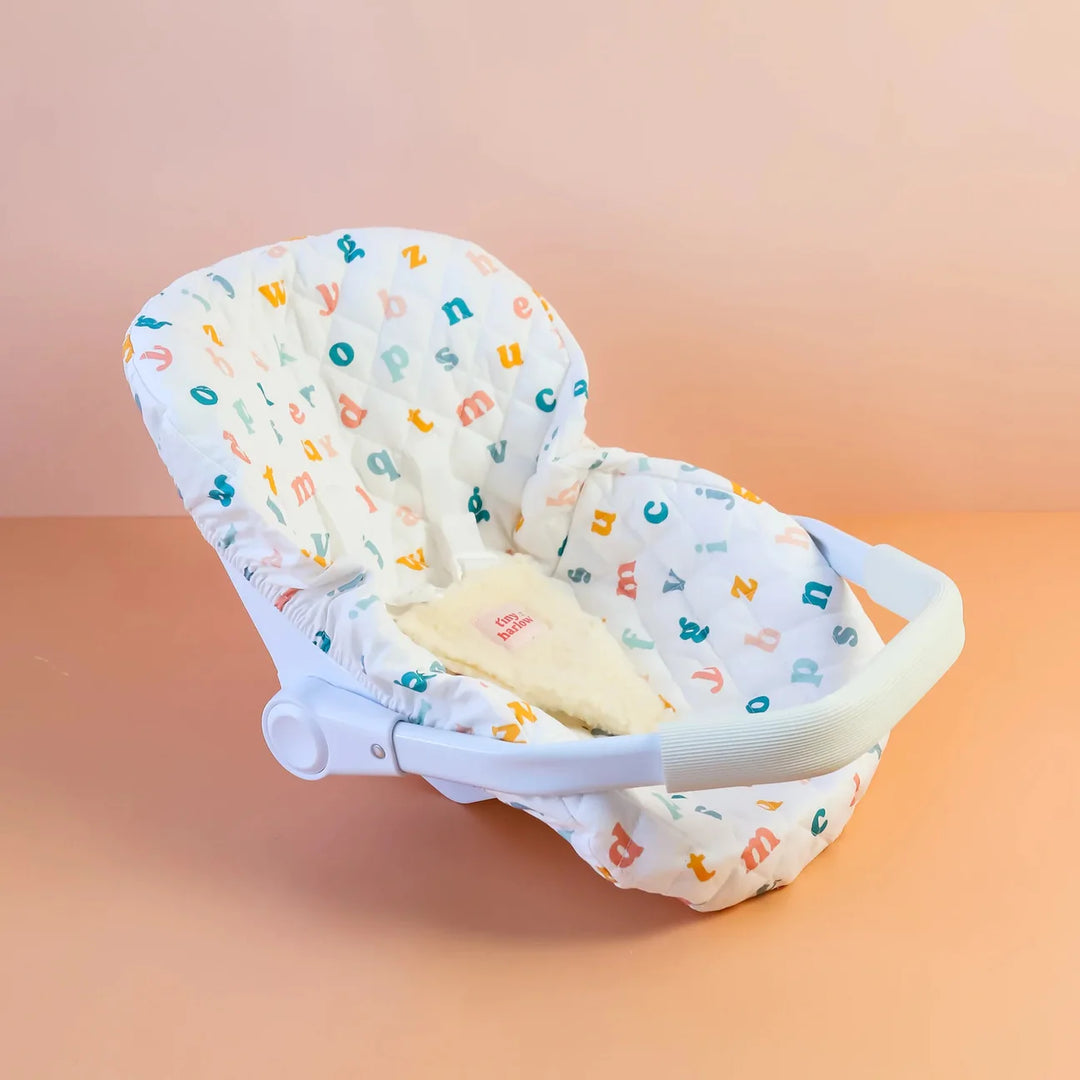 Tiny Harlow Doll's Car Seat Capsule Alphabet