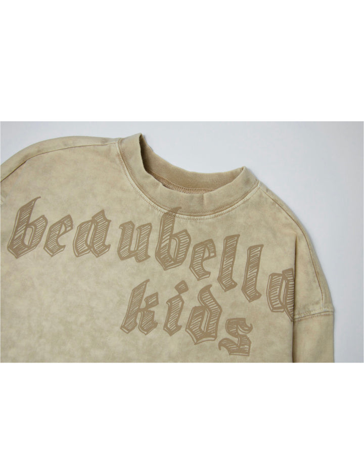 SIGNATURE LONG SLEEVE - ACID WASH BEIGE