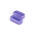 Bento cups rectangle candy purple