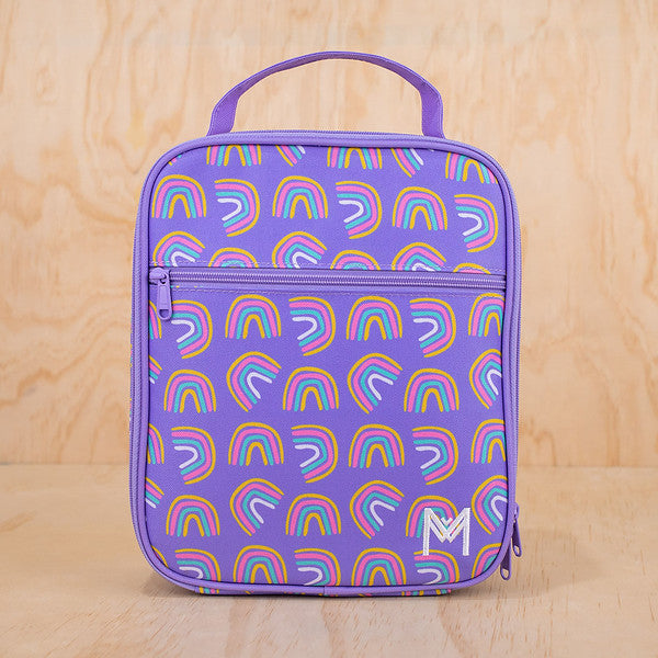 MontiiCo Large Insulated Lunch Bag Rainbows