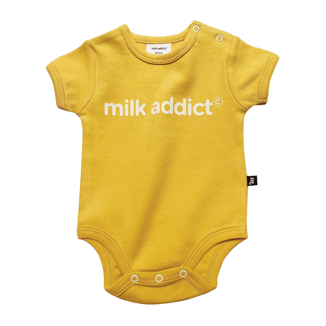 Upcycled - Milk Addict Golden Rod Bodysuit
