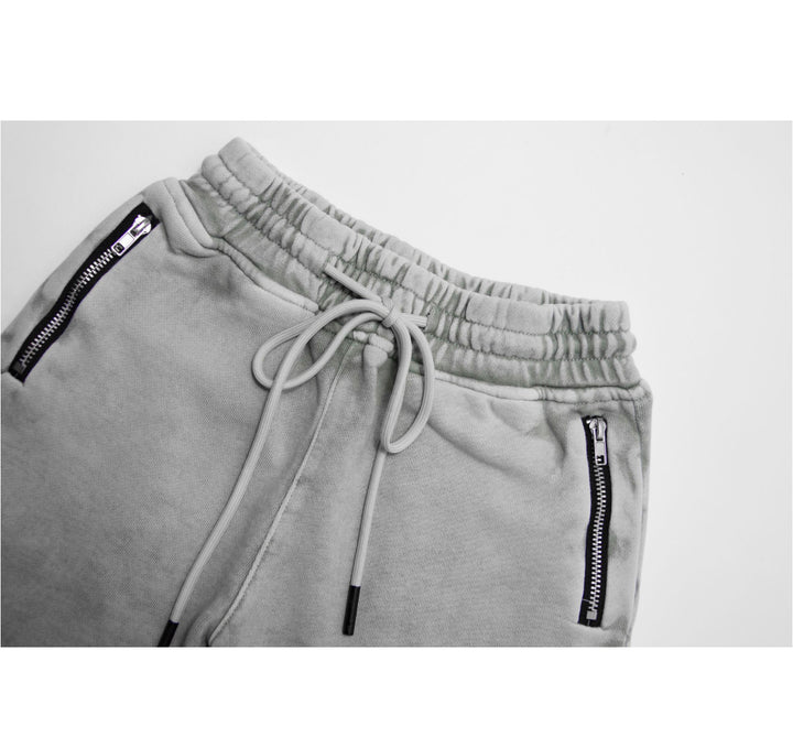 BASIC SHORTS - ACID WASH GREY