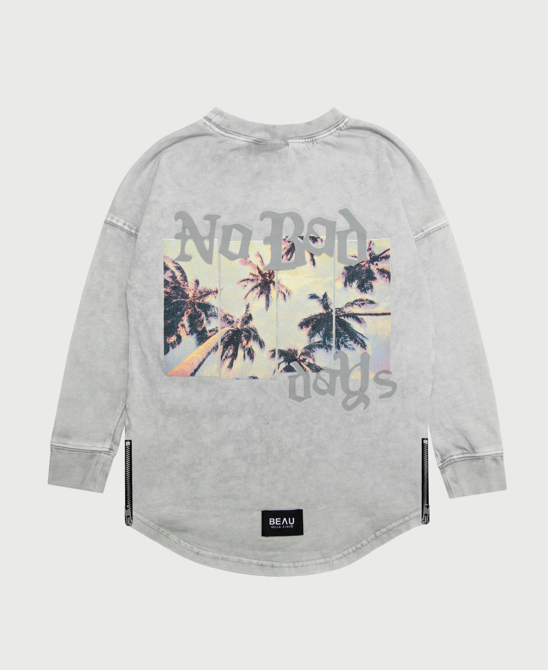 NO BAD DAYS LONG SLEEVE - ACID WASH GREY