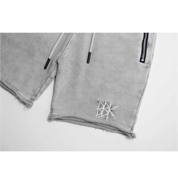 BASIC SHORTS - ACID WASH GREY