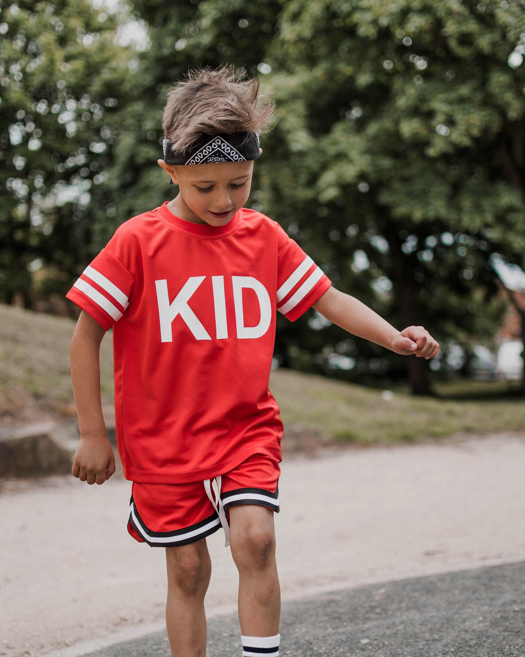 Mesh Tee Red