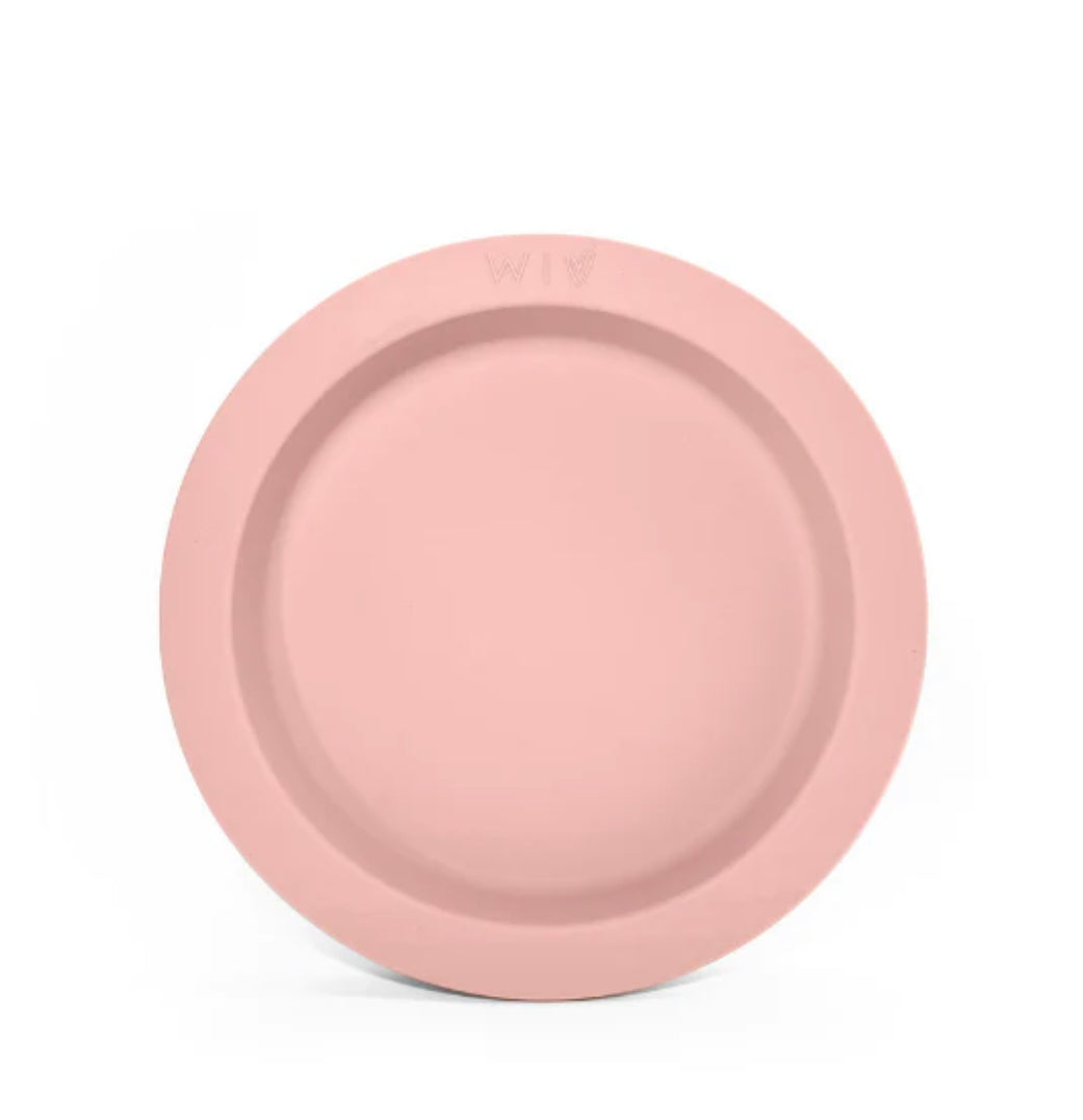 Fancy Silicone Dinner Plate- Blush