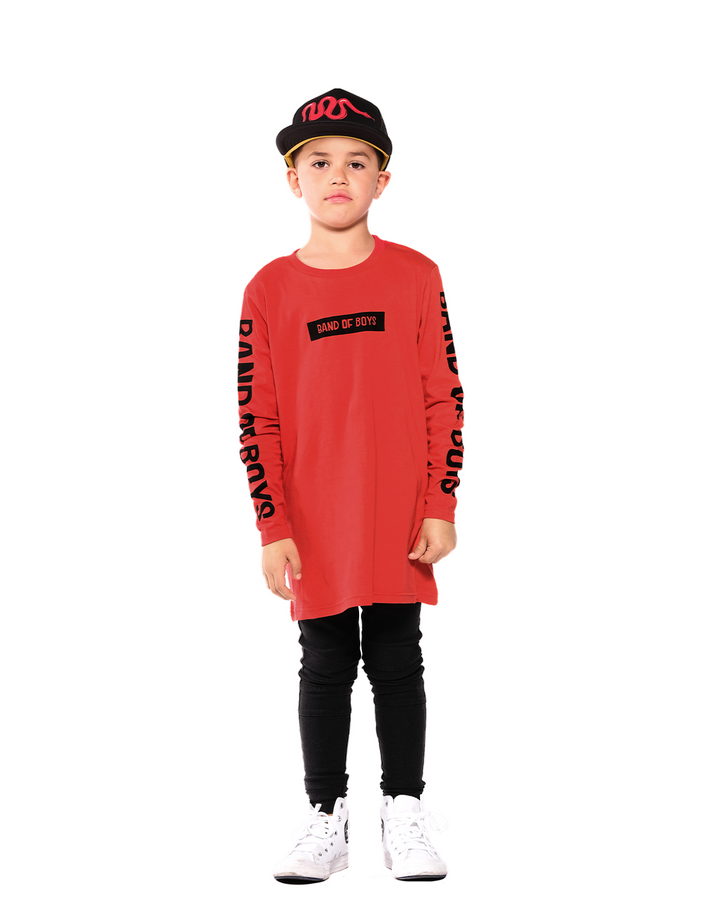 Band of Boys Red Long Sleeve Tee