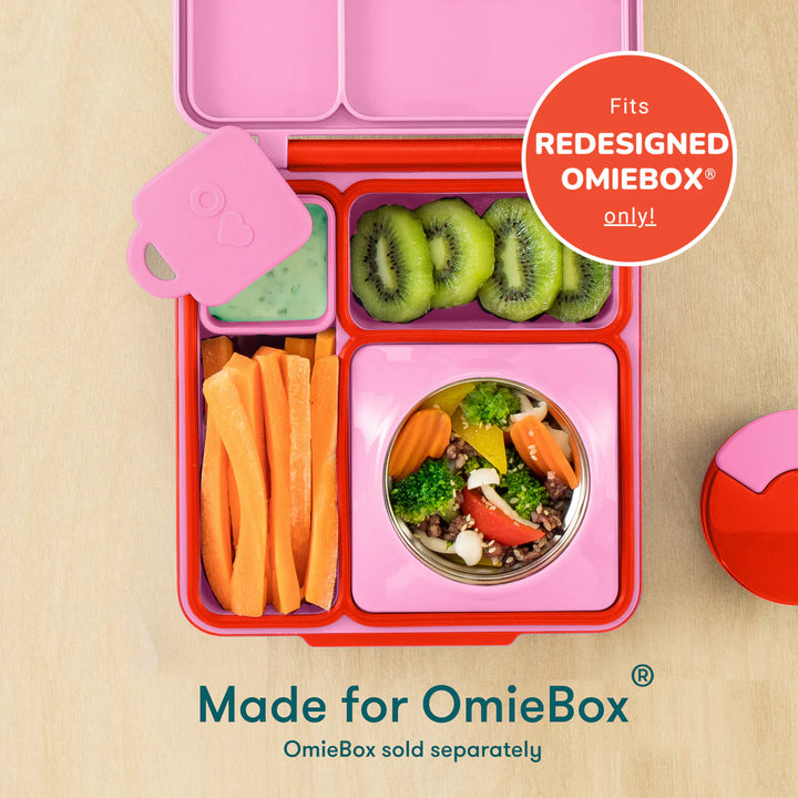 OMIEDIP SILICONE DIP CONTAINERS SET 2 (PINK/TEAL)