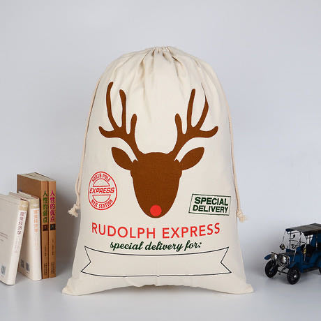 Rudolph Express Santa Sack personalised