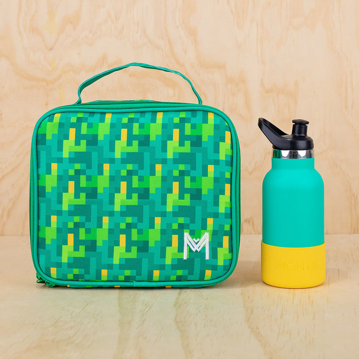 MontiiCo Medium Insulated Lunch Bag - Pixels