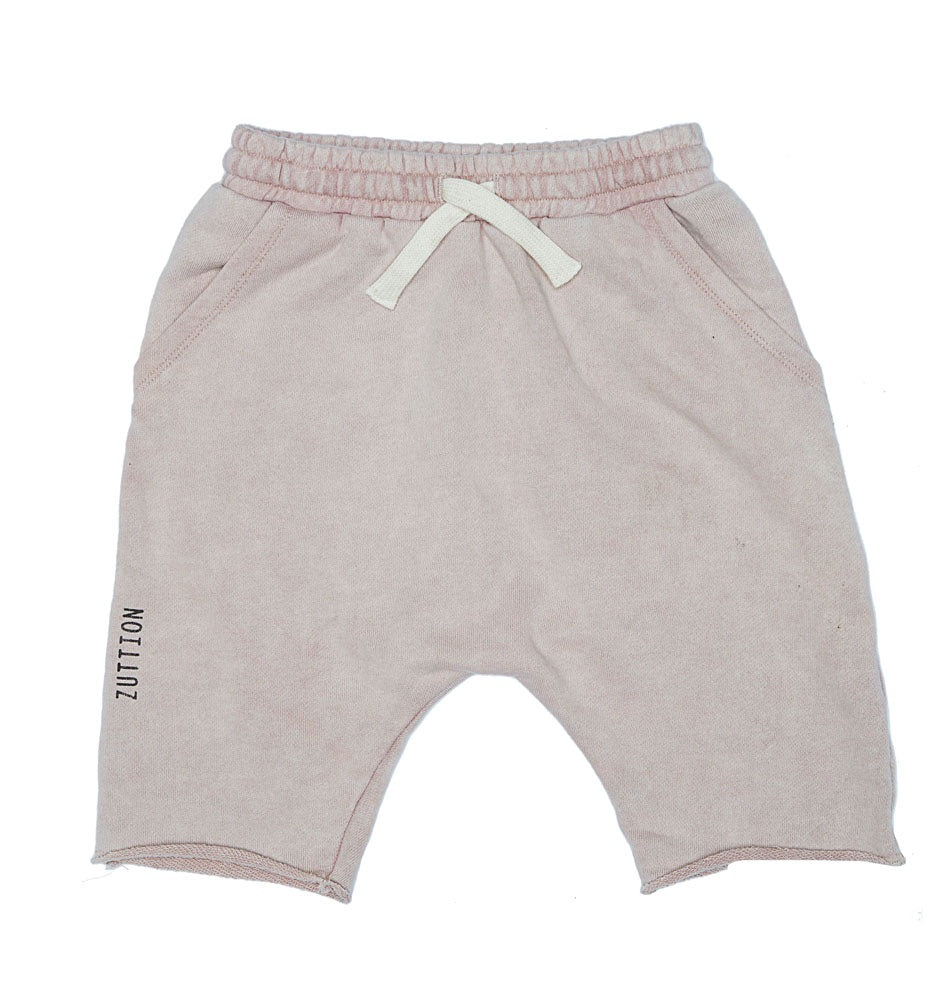Plain Dusty Pink Terry Zuttion Shorts