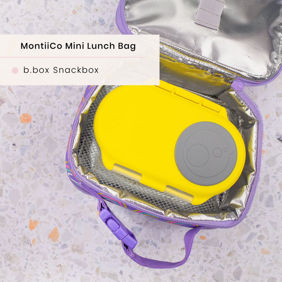 MontiiCo Mini Insulated Lunch Bag - Rainbows