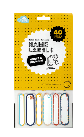 Iron on Name Labels - Multicolour