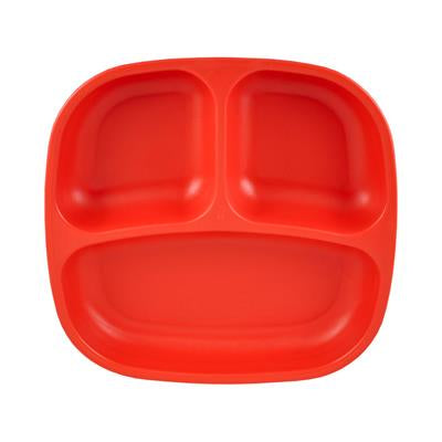Re-Play Divided Plate  - Red
