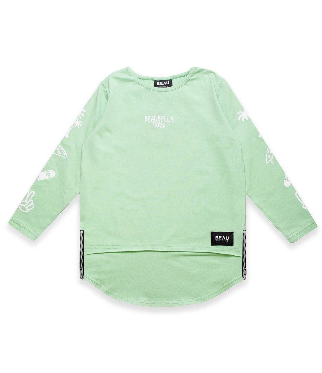 Beau Bella Paradise City Long Sleeve Tee Green