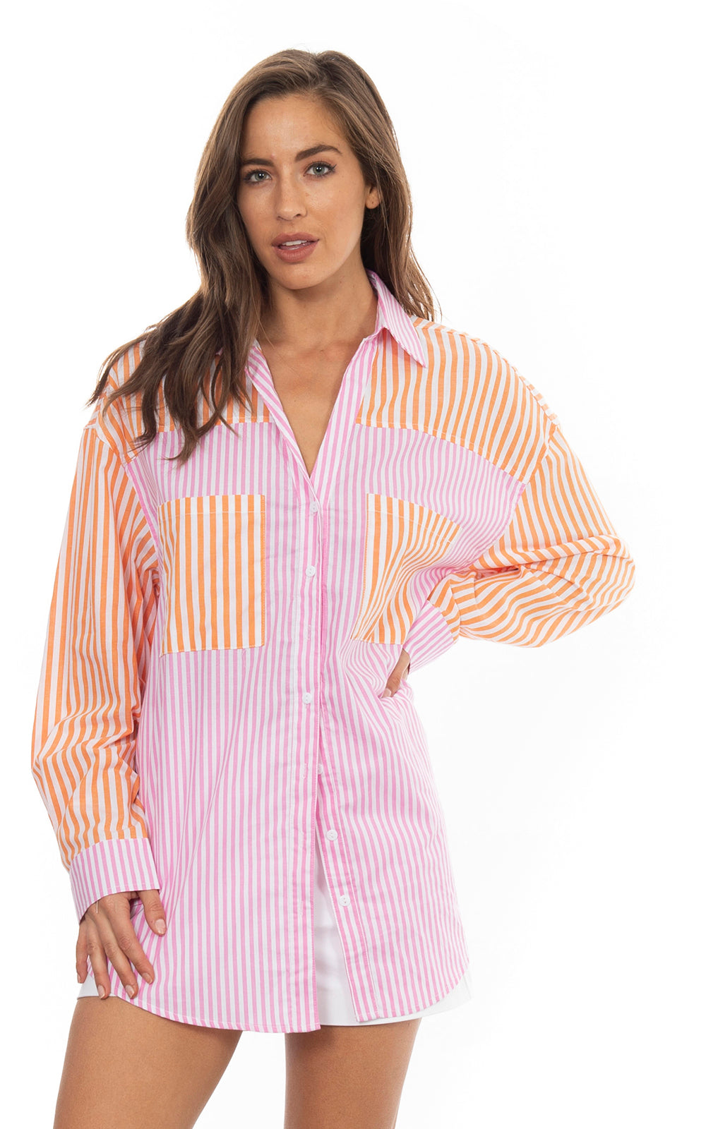 Sweet Striped oversized shirt
