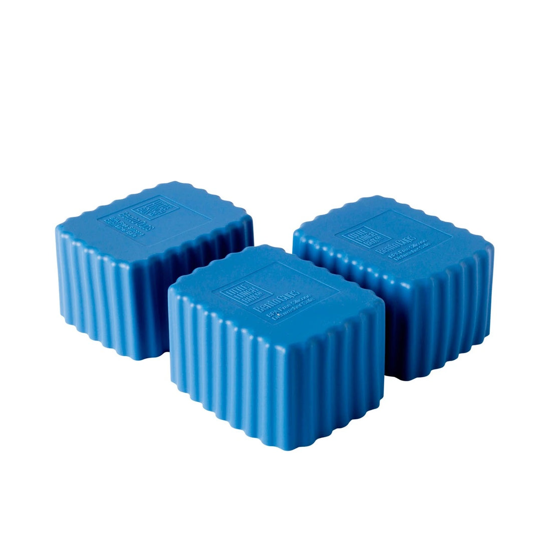 Bento Cups Rectangle Small - Medium Blue