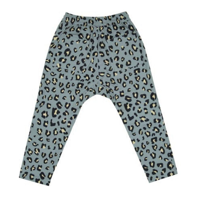 Grey Leopard Low Crotch Zuttion track pants
