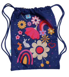 Big Drawstring Bag- Flower Power