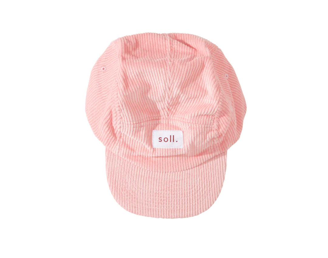 Corduroy Panel Hat- Pink Soll The Label