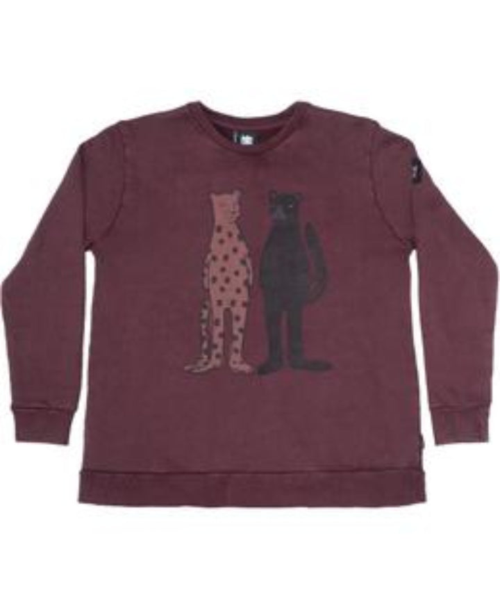 Band of Boys Jumper Cat Friends A-Line Vintage Red